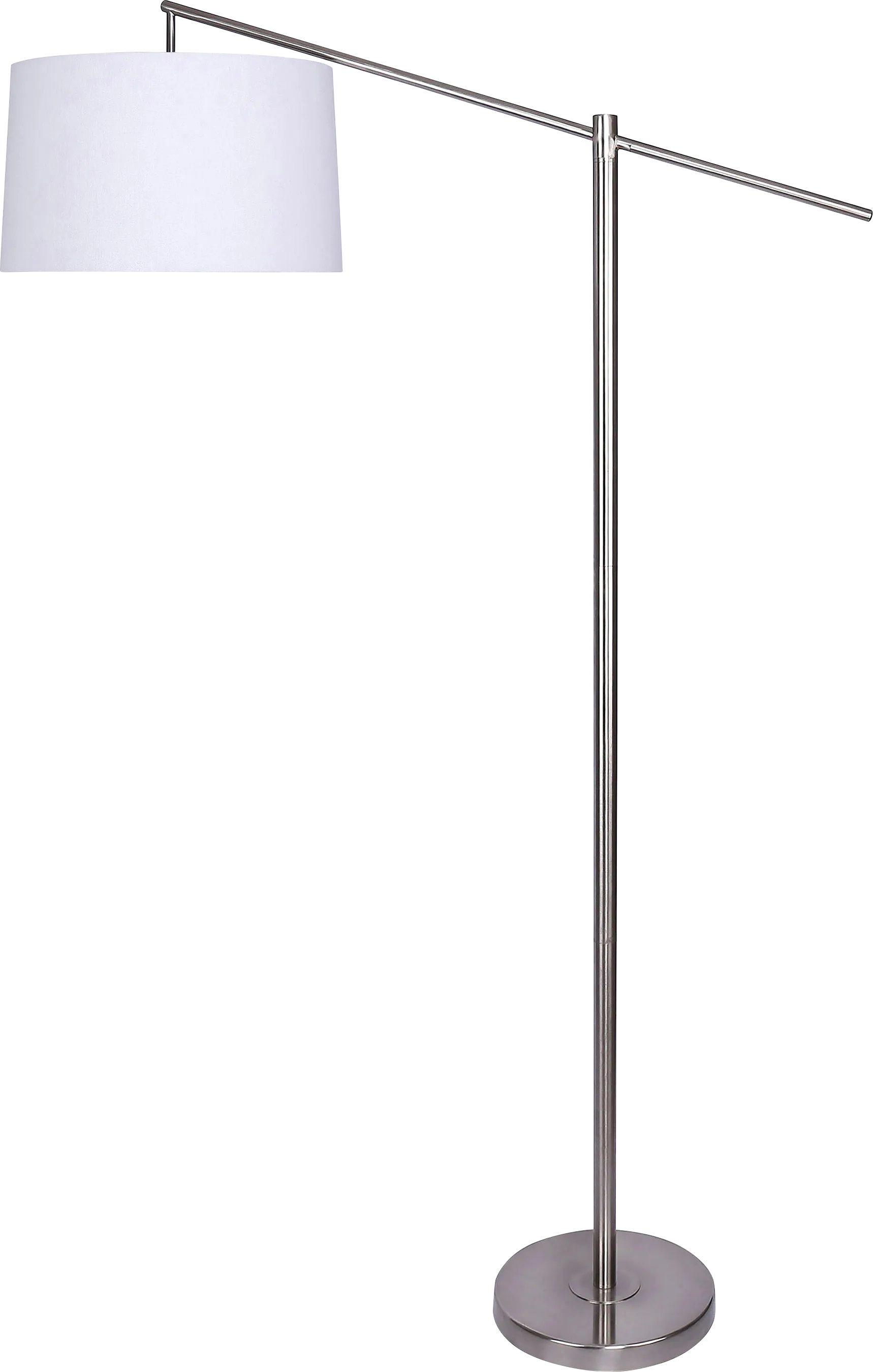 Tackett Loop Nickel Floor Lamp - Image 1