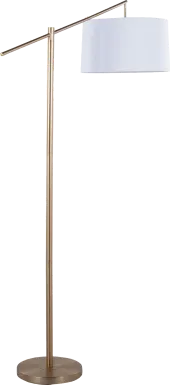 Tackett Loop Gold Floor Lamp