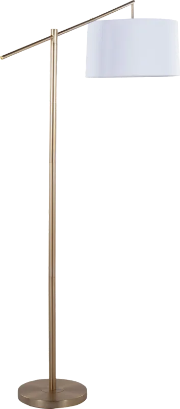 Tackett Loop Gold Floor Lamp