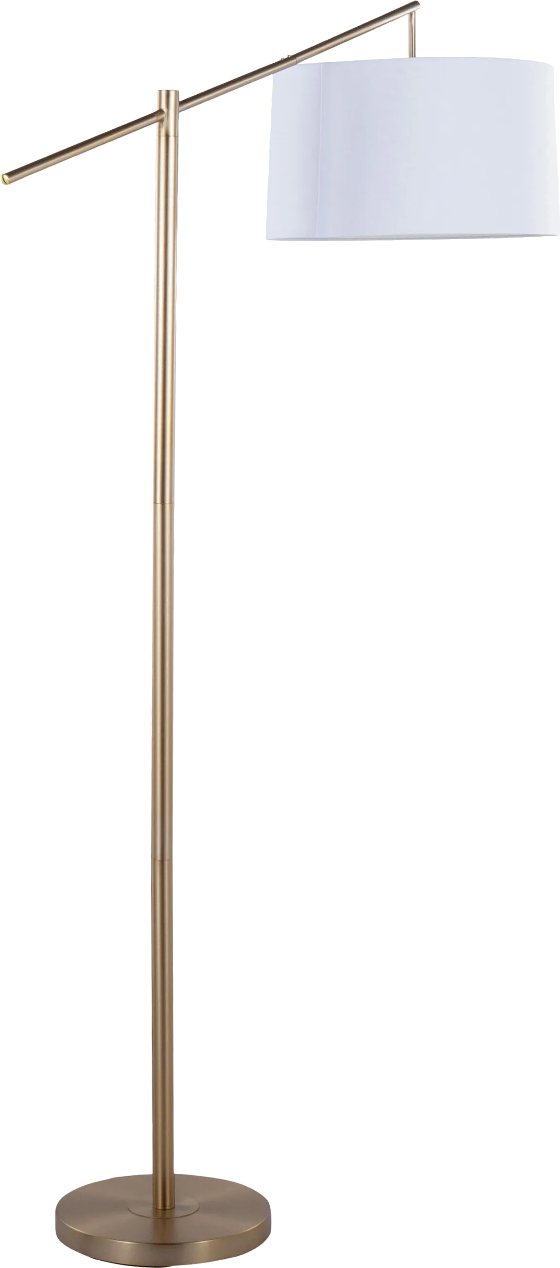 Tackett Loop Gold Floor Lamp - Image 1