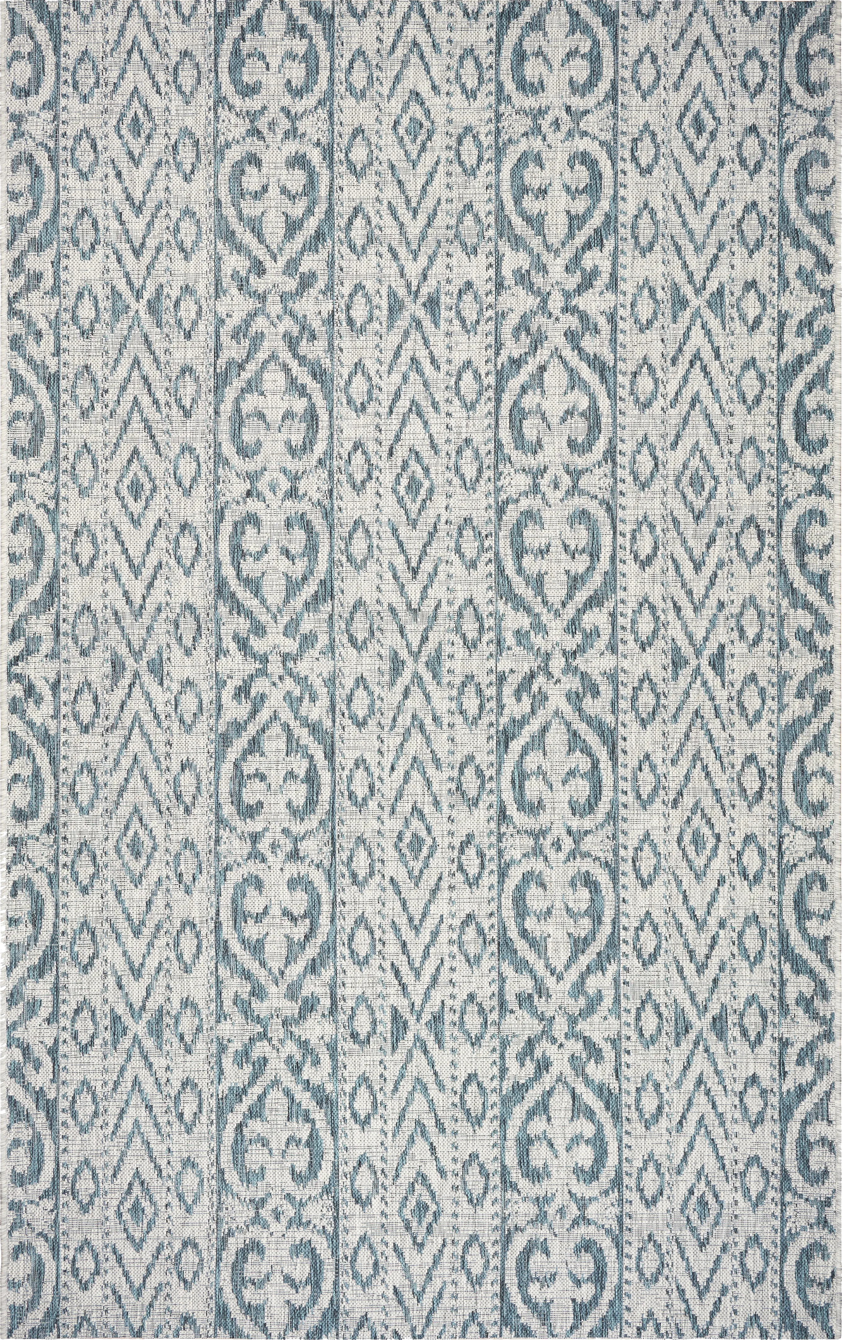 Cosevain Blue/Gray 5' x 8' Indoor/Outdoor Rug - Thumbnail - Image 1