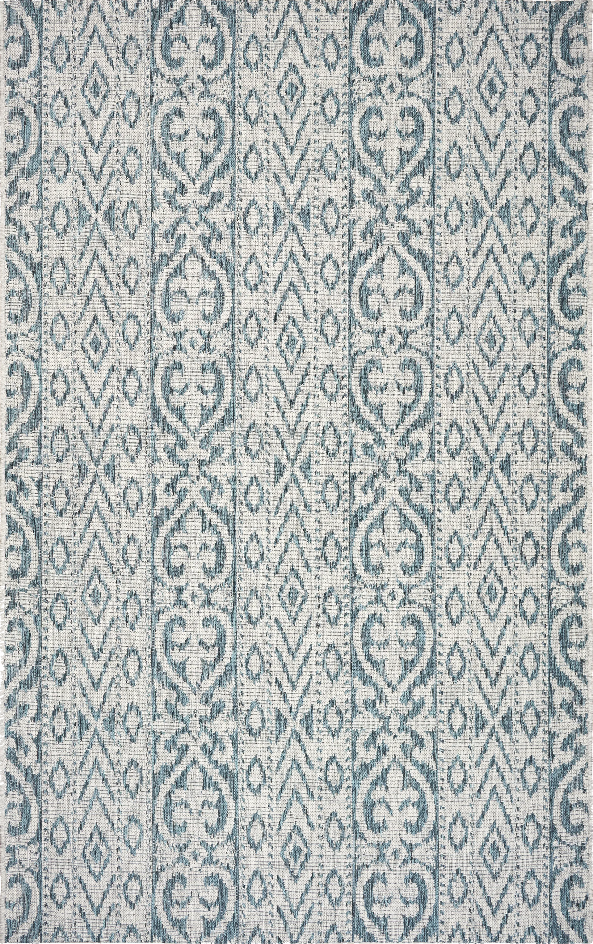Cosevain Blue/Gray 5' x 8' Indoor/Outdoor Rug - Image 1