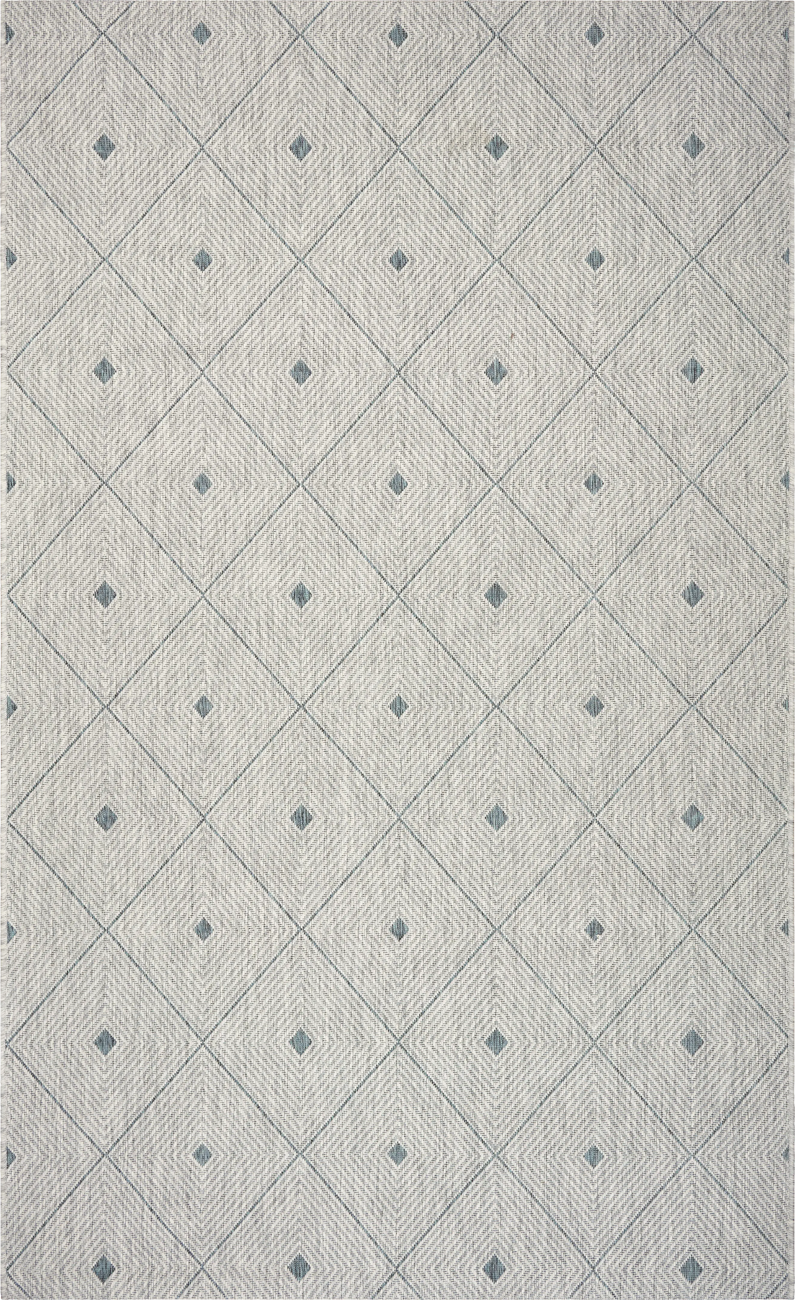Beverpon Blue/Gray 7'9 x 9'9 Indoor/Outdoor Rug - Thumbnail - Image 1