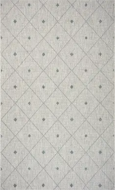 Beverpon Blue/Gray 7'9 x 9'9 Indoor/Outdoor Rug