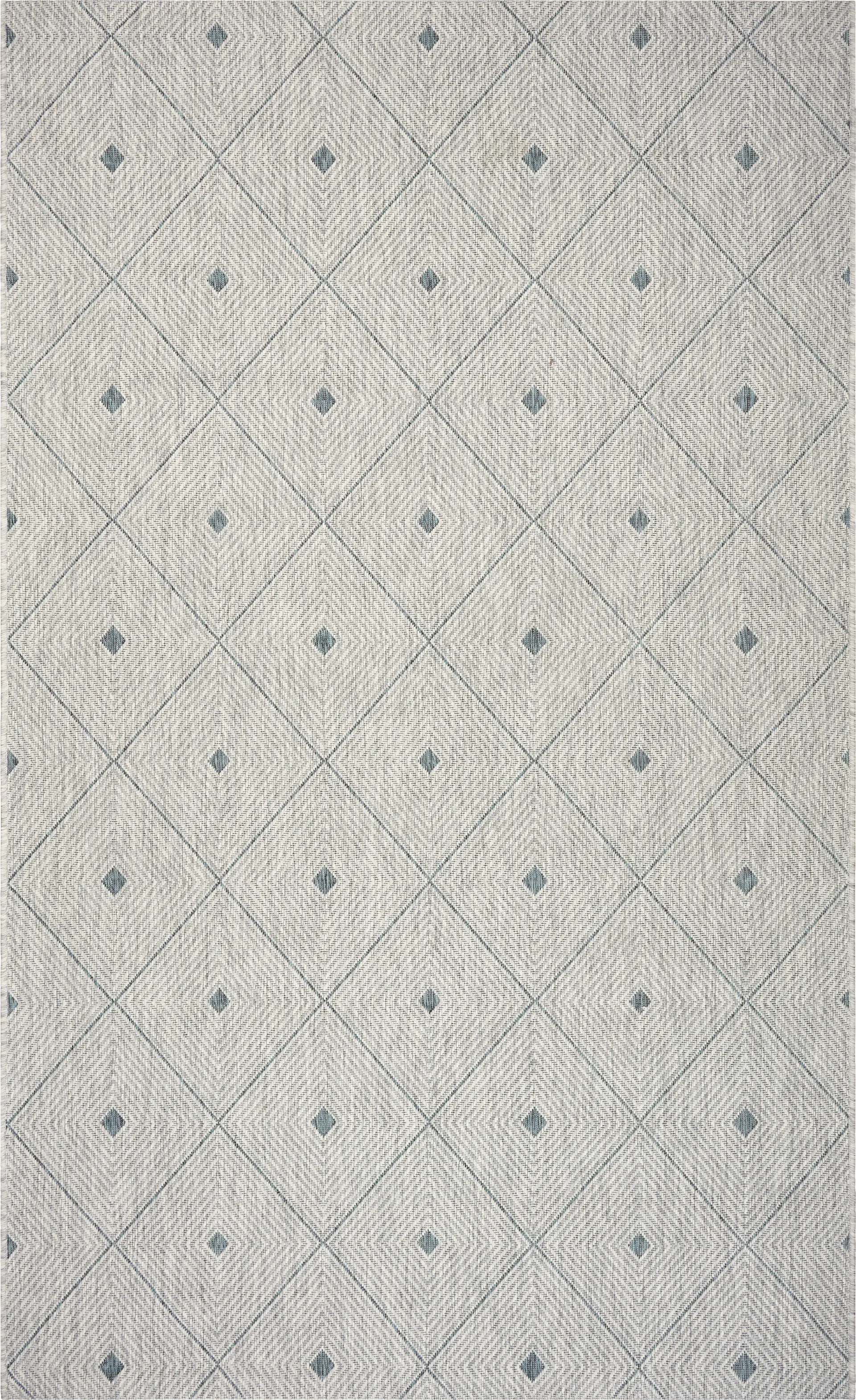 Beverpon Blue/Gray 5' x 8' Indoor/Outdoor Rug
