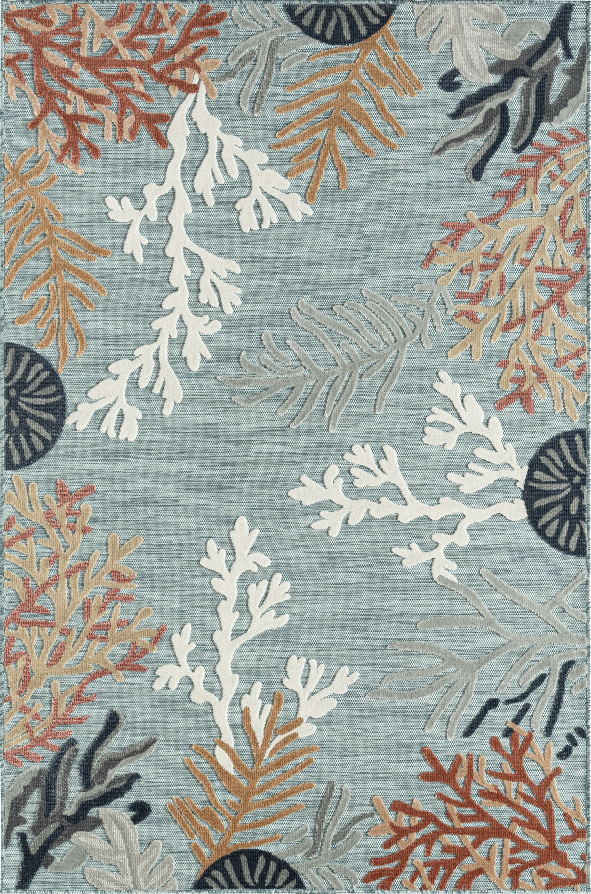 Alotimo Blue/Multi 5' x 7' Indoor/Outdoor Rug - Image 1