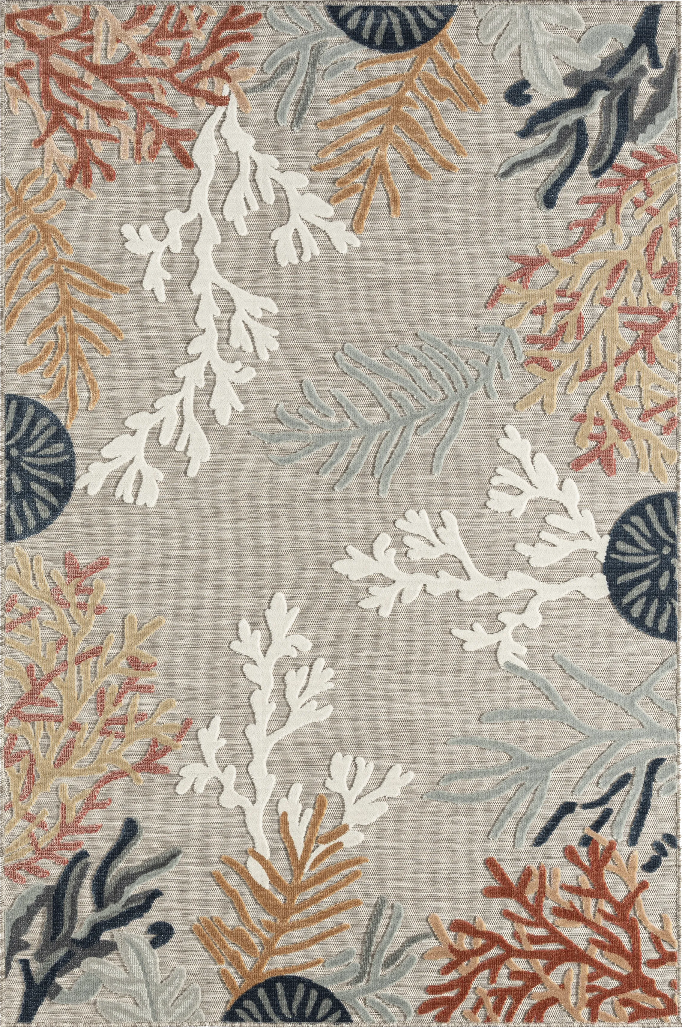 Alotimo Beige/Multi 5' x 7' Indoor/Outdoor Rug - Thumbnail - Image 1