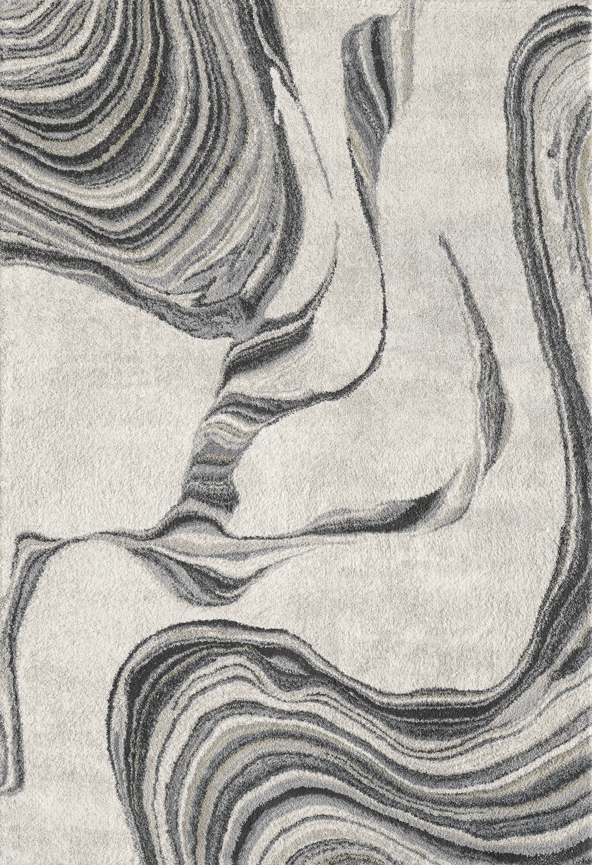 Sand Ribbons Ivory 7'10 x 9'10 Rug - Image 1