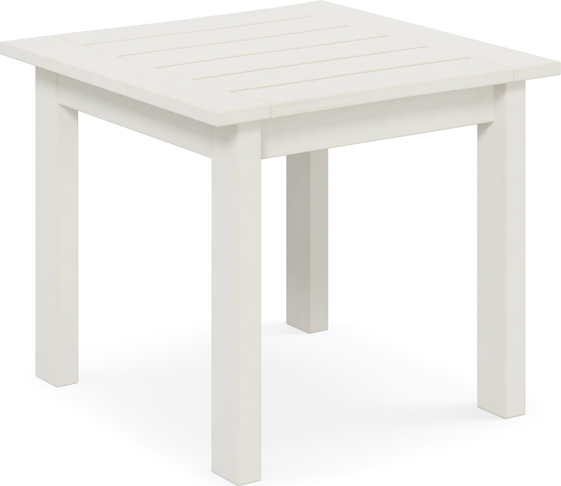 Eastlake White Outdoor End Table - Image 1