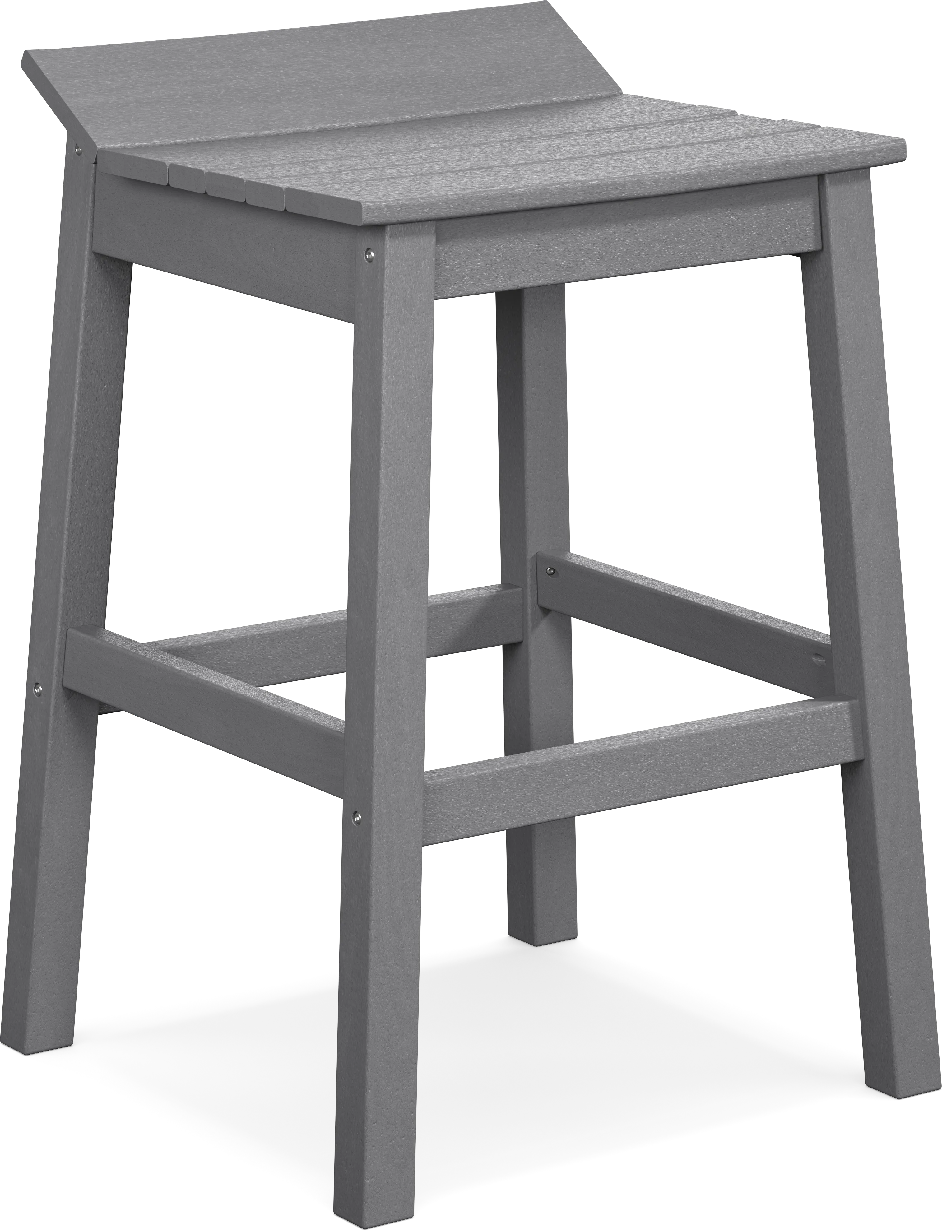 Addy White 5 Pc Outdoor Bar Dining Room with Gray Barstools - Thumbnail - Image 7