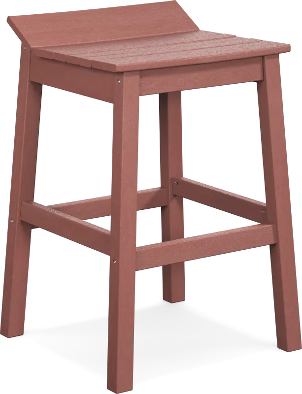 Addy Red Outdoor Barstool