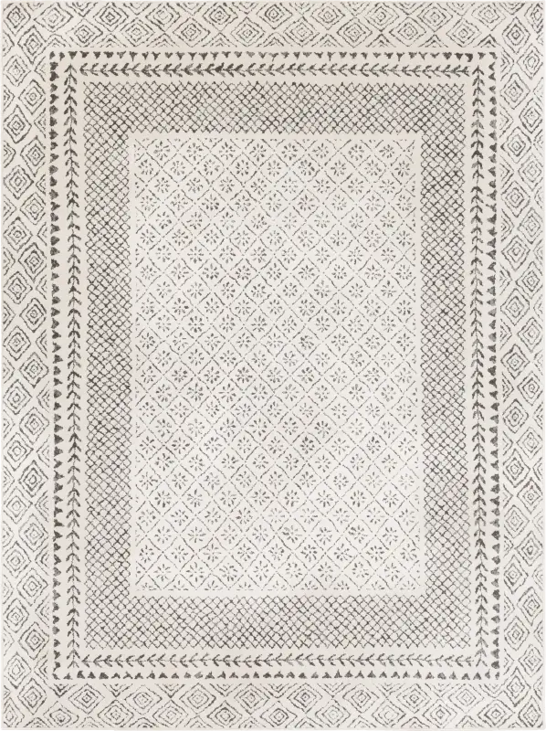 Elnaria Charcoal 6'7 x 9' Rug