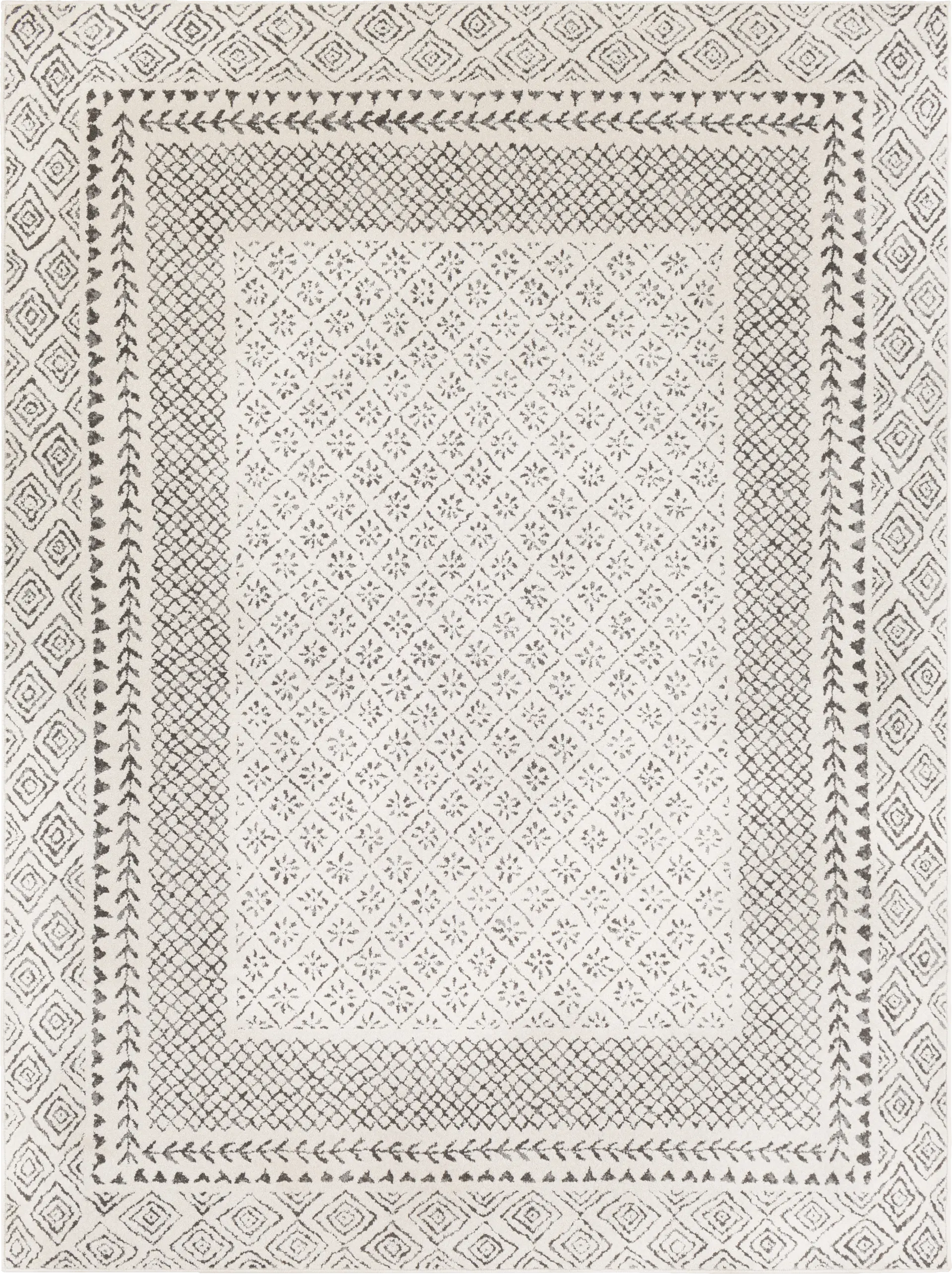 Elnaria Charcoal 6'7 x 9' Rug