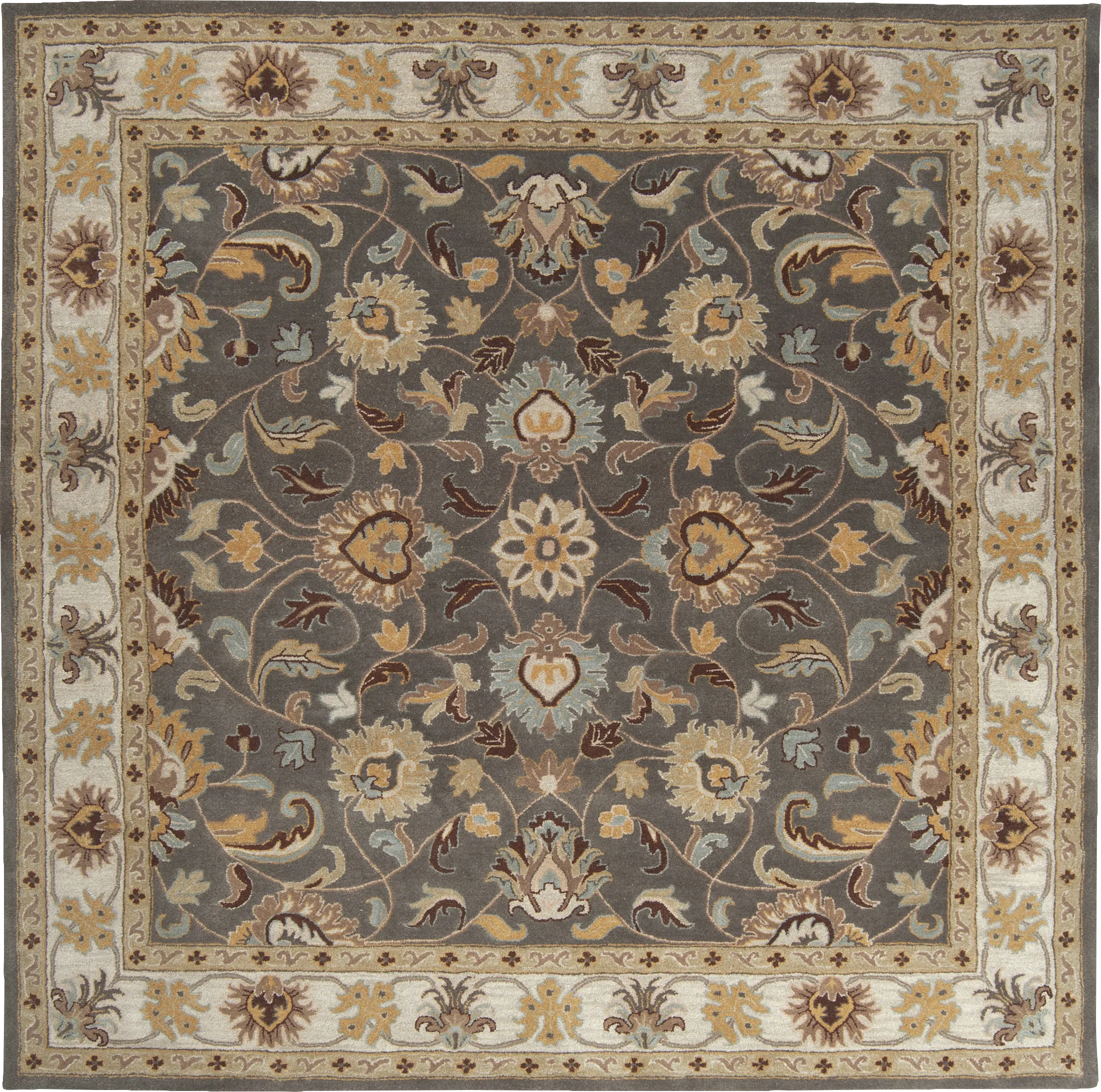 Belinera Brown 4' Square Rug - Thumbnail - Image 1