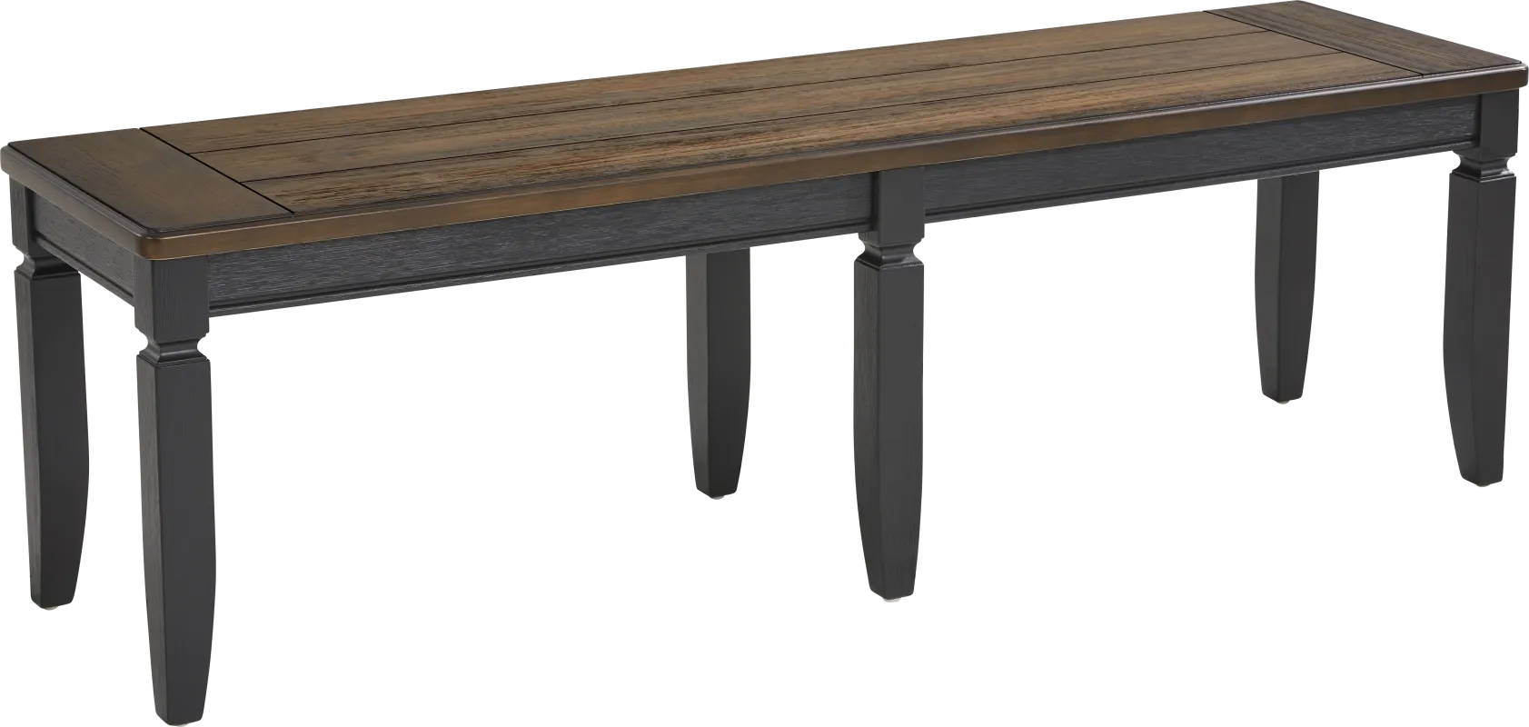 Country Lane Black Bench