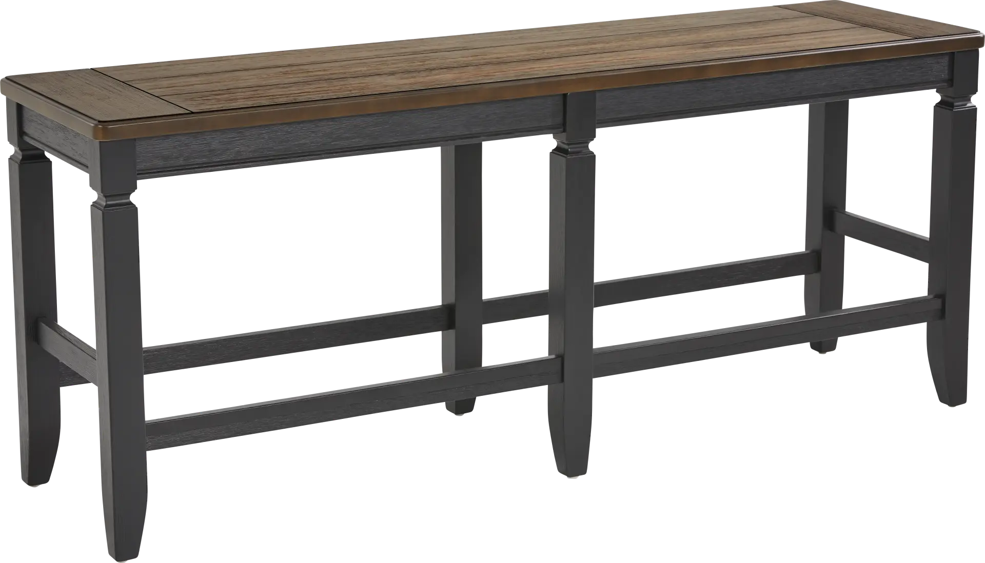 Country Lane Black Counter Height Bench