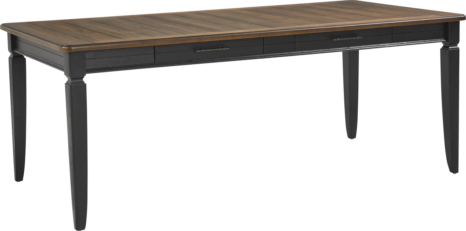 Country Lane Black Rectangle Dining Table