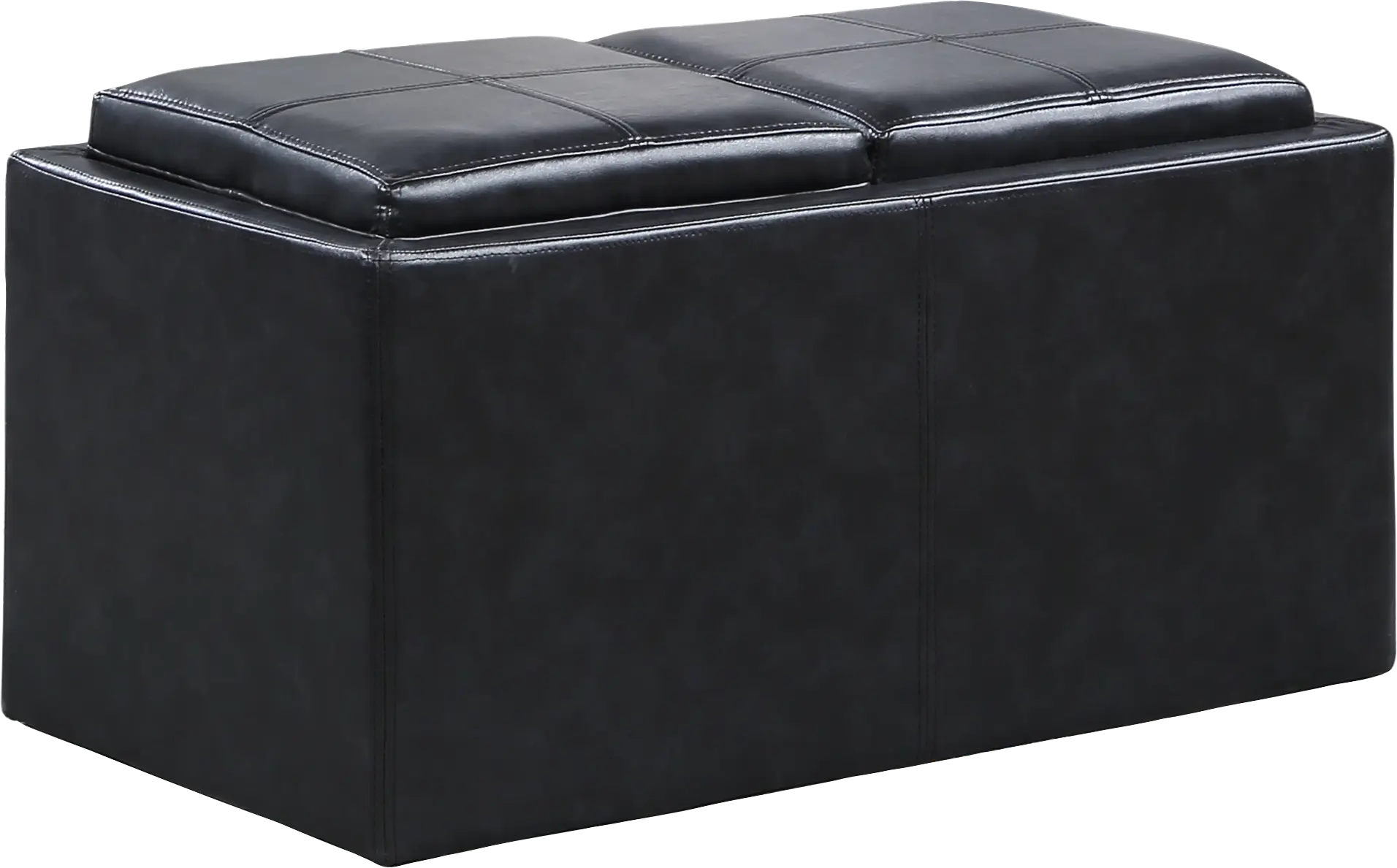 Guetlet Black Storage Ottoman