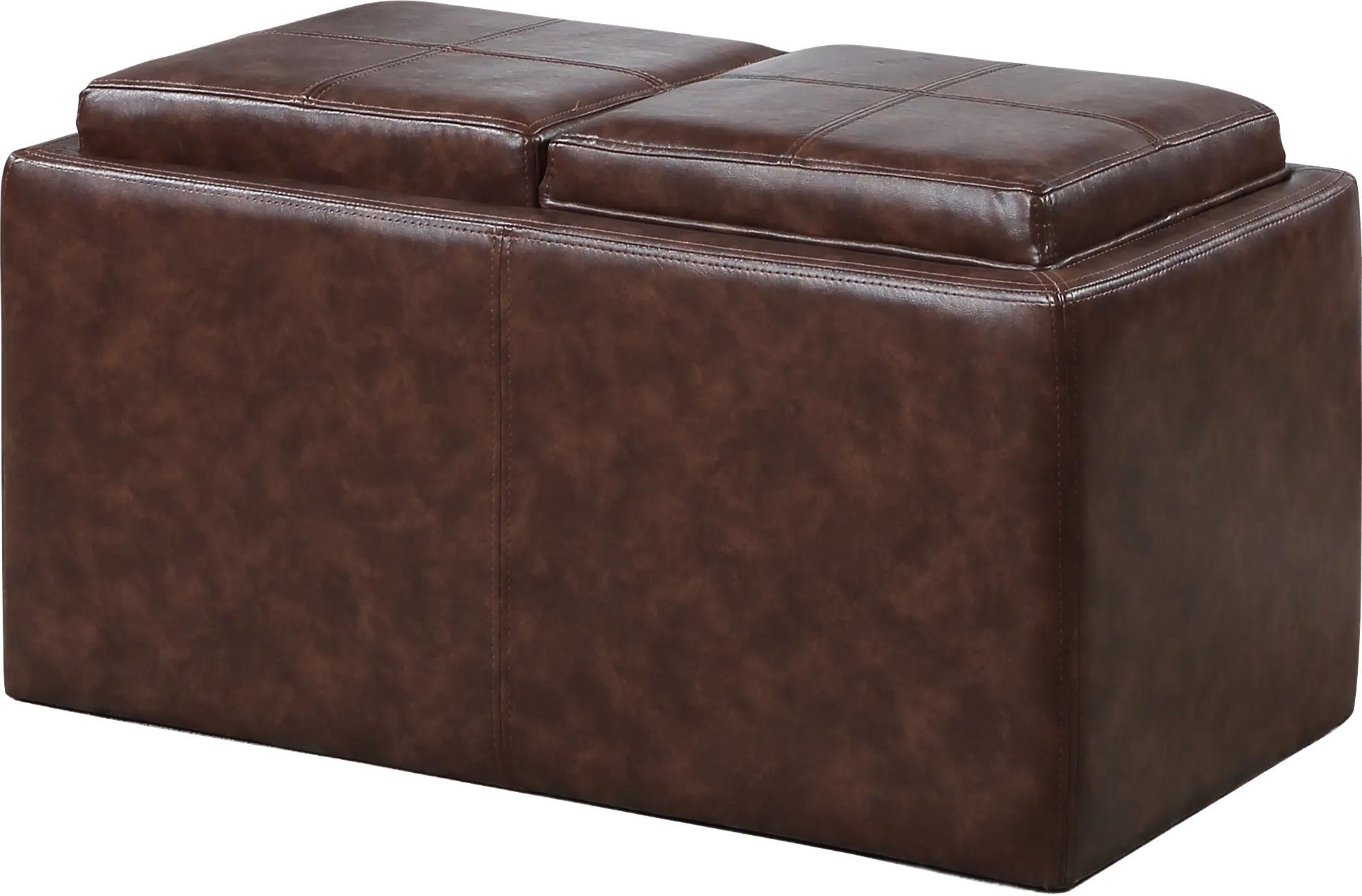 Guetlet Brown Storage Ottoman - Thumbnail - Image 1