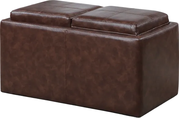Guetlet Brown Storage Ottoman