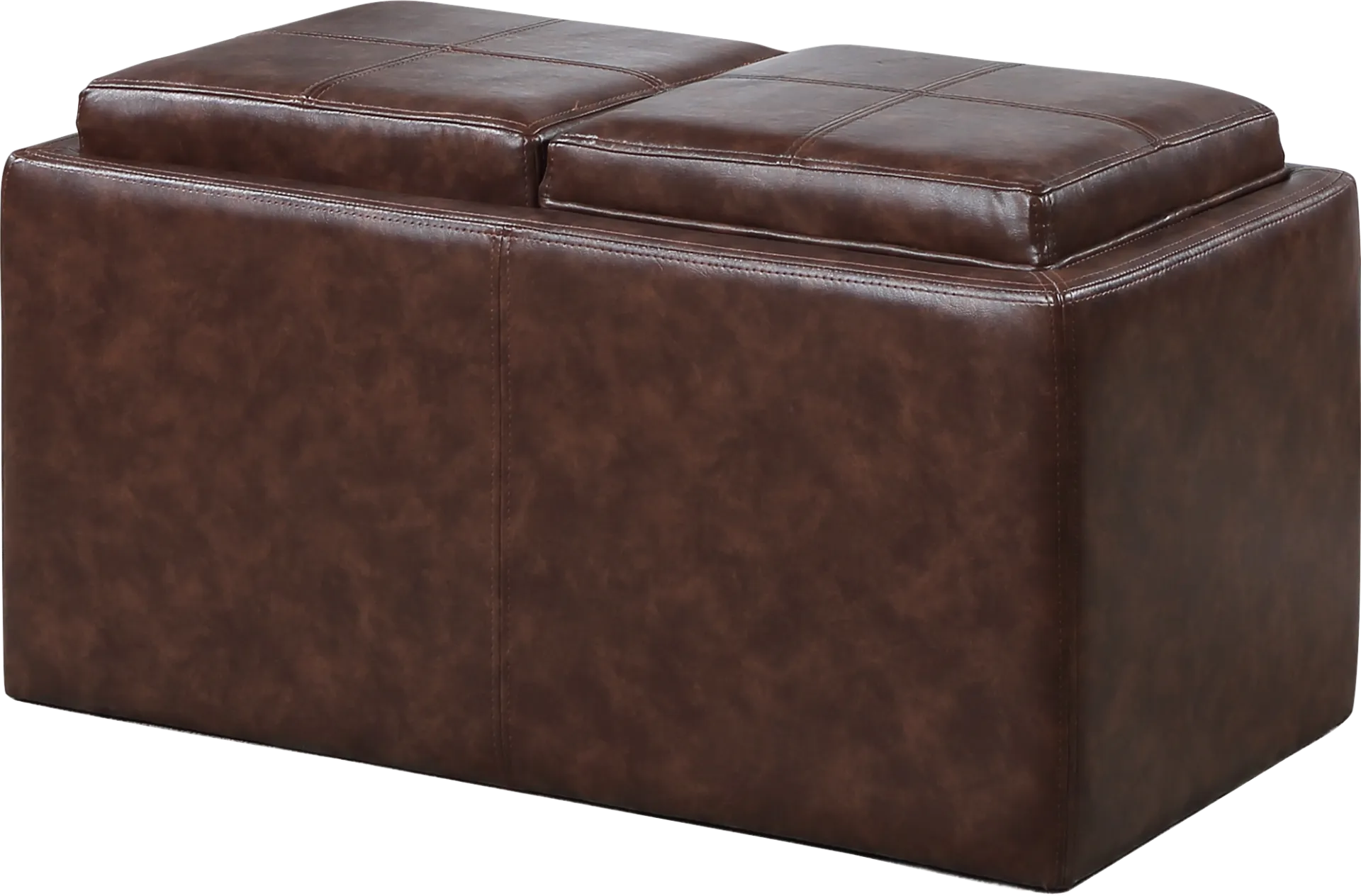 Guetlet Brown Storage Ottoman - Image 1