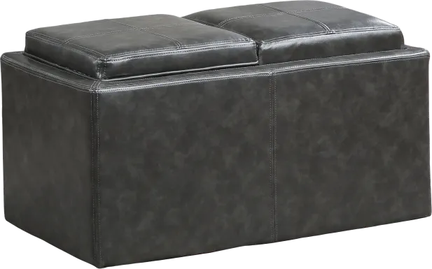 Guetlet Gray Storage Ottoman