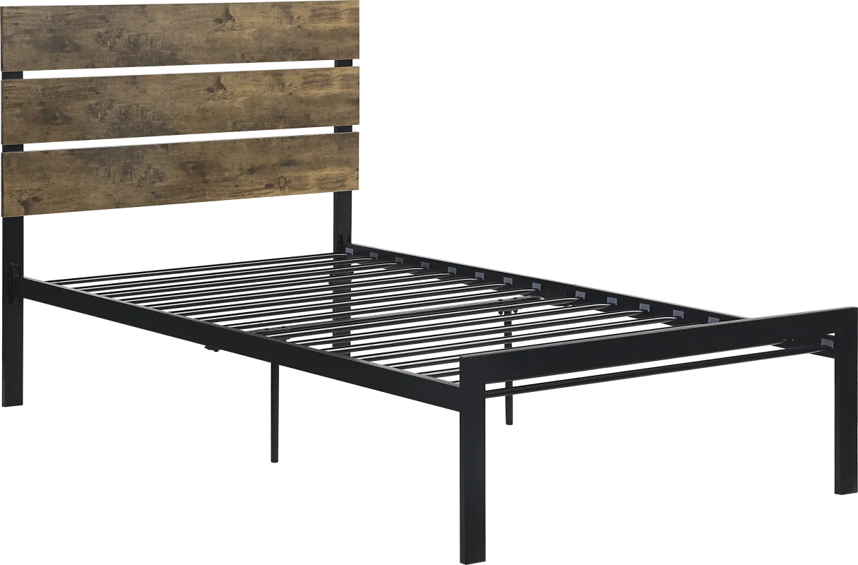 Meigs Brown Twin Platform Bed