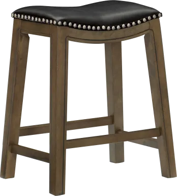 Etton Black Counter Height Stool