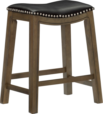 Etton Black Counter Height Stool
