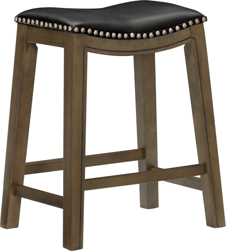 Etton Black Counter Height Stool