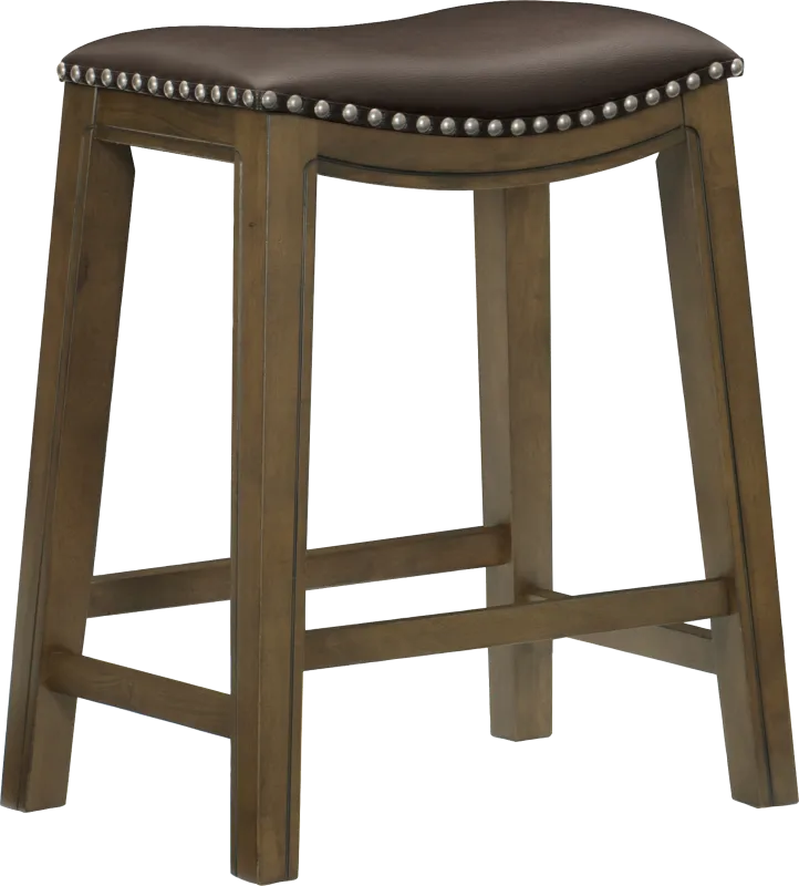 Etton Brown Counter Height Stool