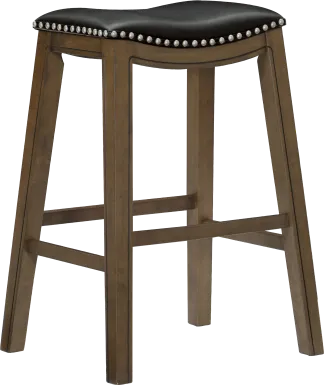 Etton Black Barstool