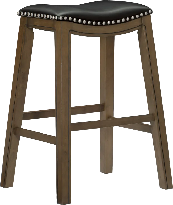 Etton Black Barstool