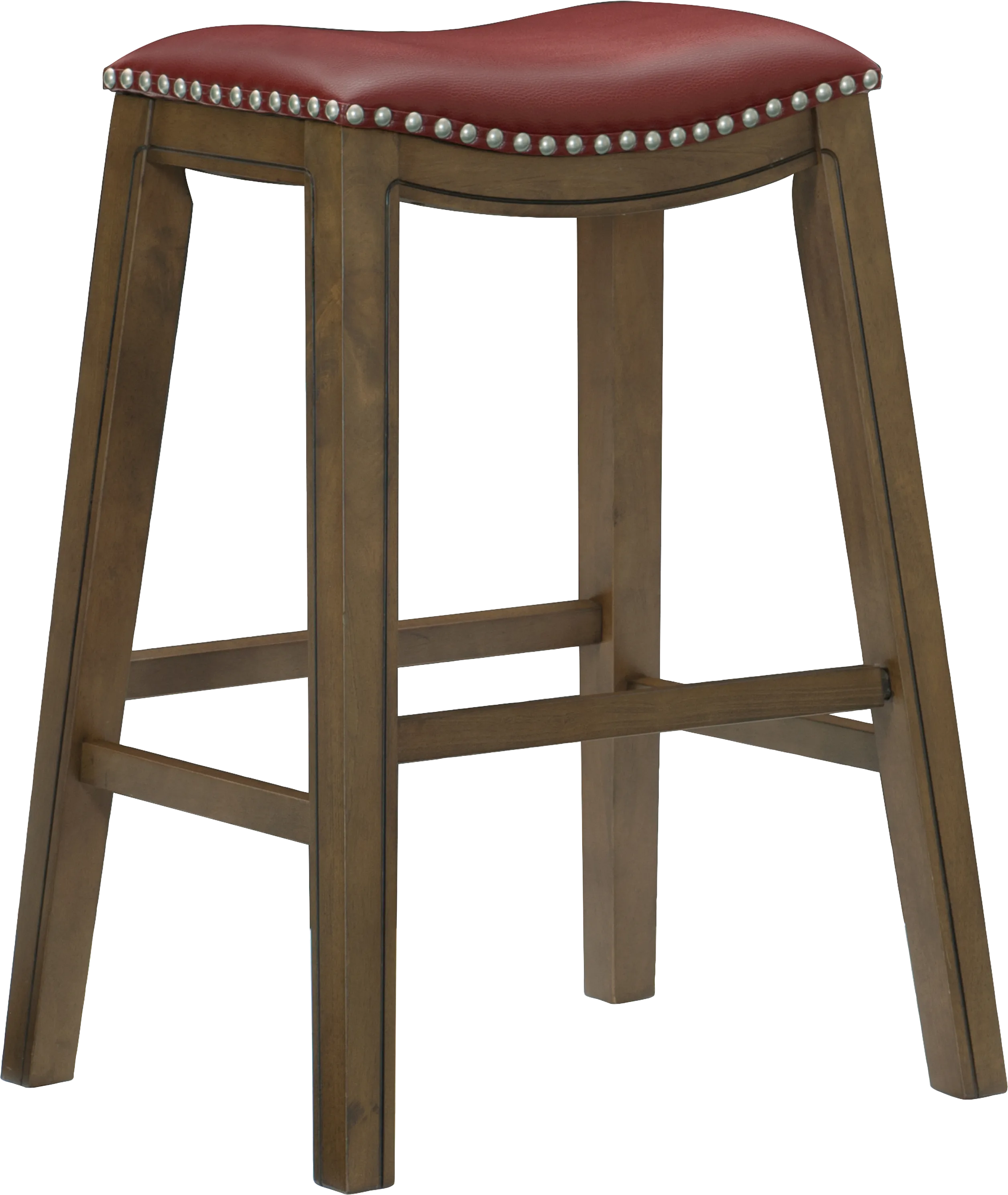 Etton Red Barstool - Thumbnail - Image 1