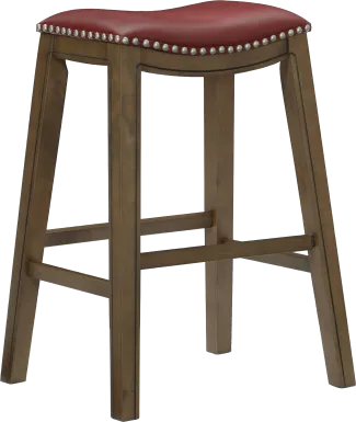 Etton Red Barstool