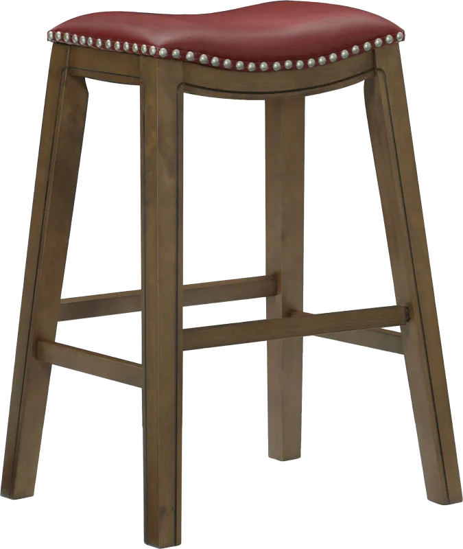 Etton Red Barstool