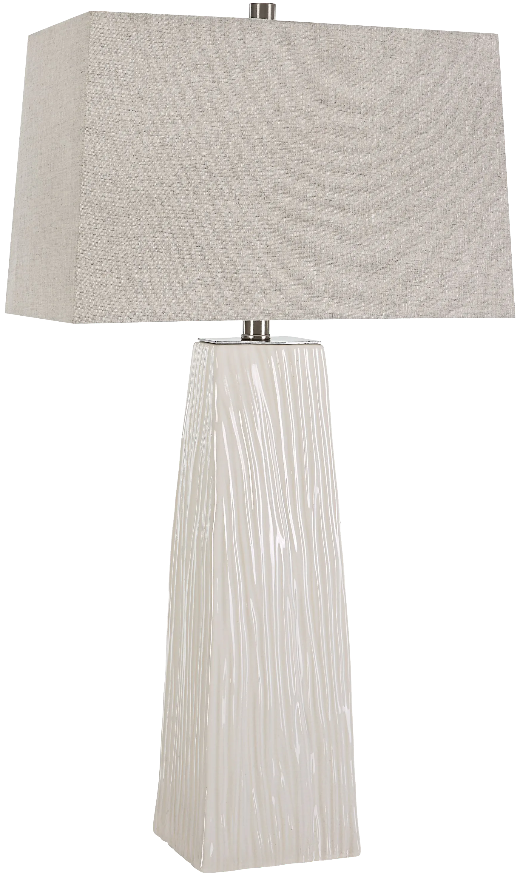 white table lamp
