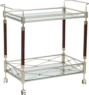Brabec Silver Bar Cart