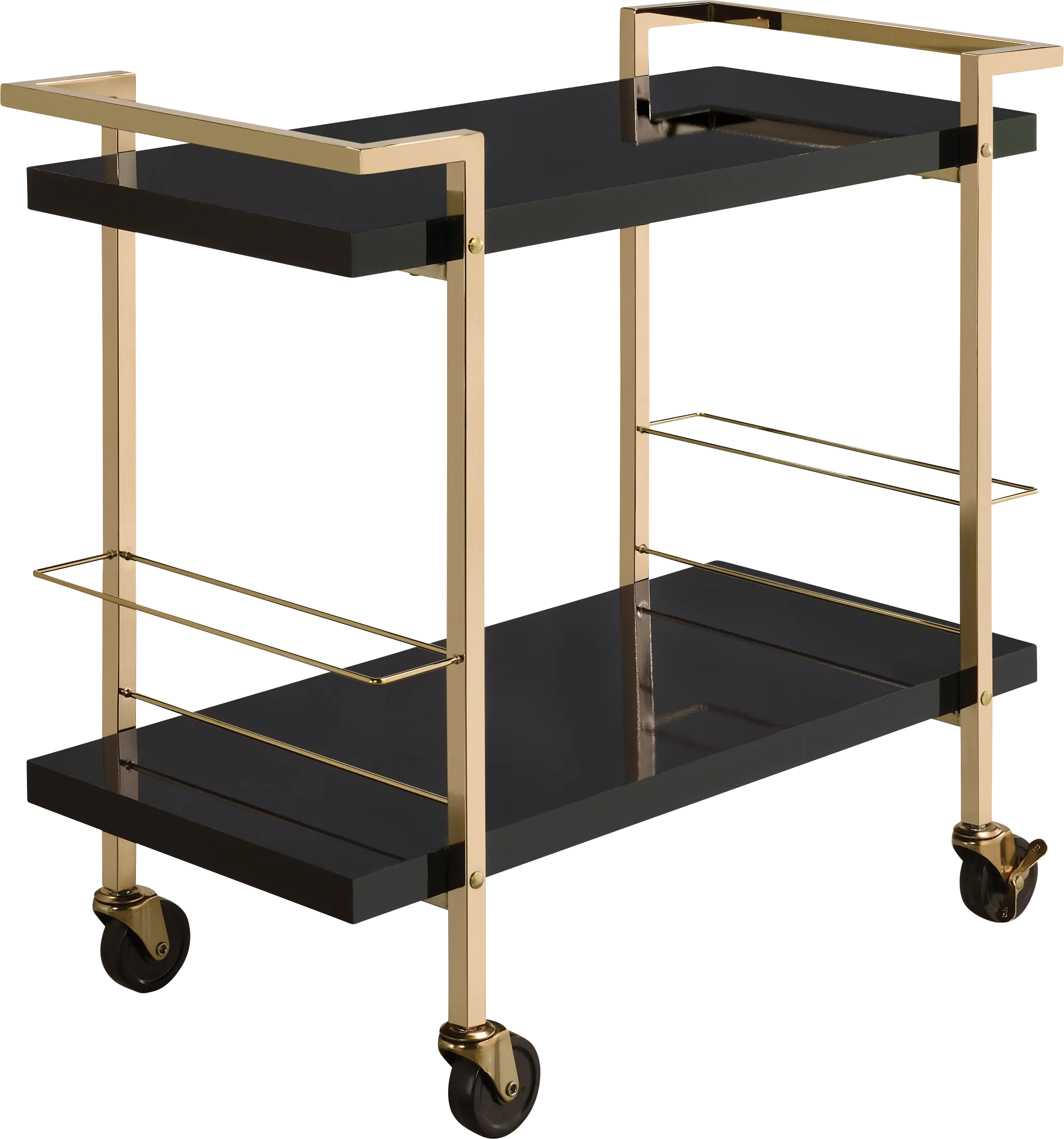 Baddsley Black Bar Cart - Thumbnail - Image 1