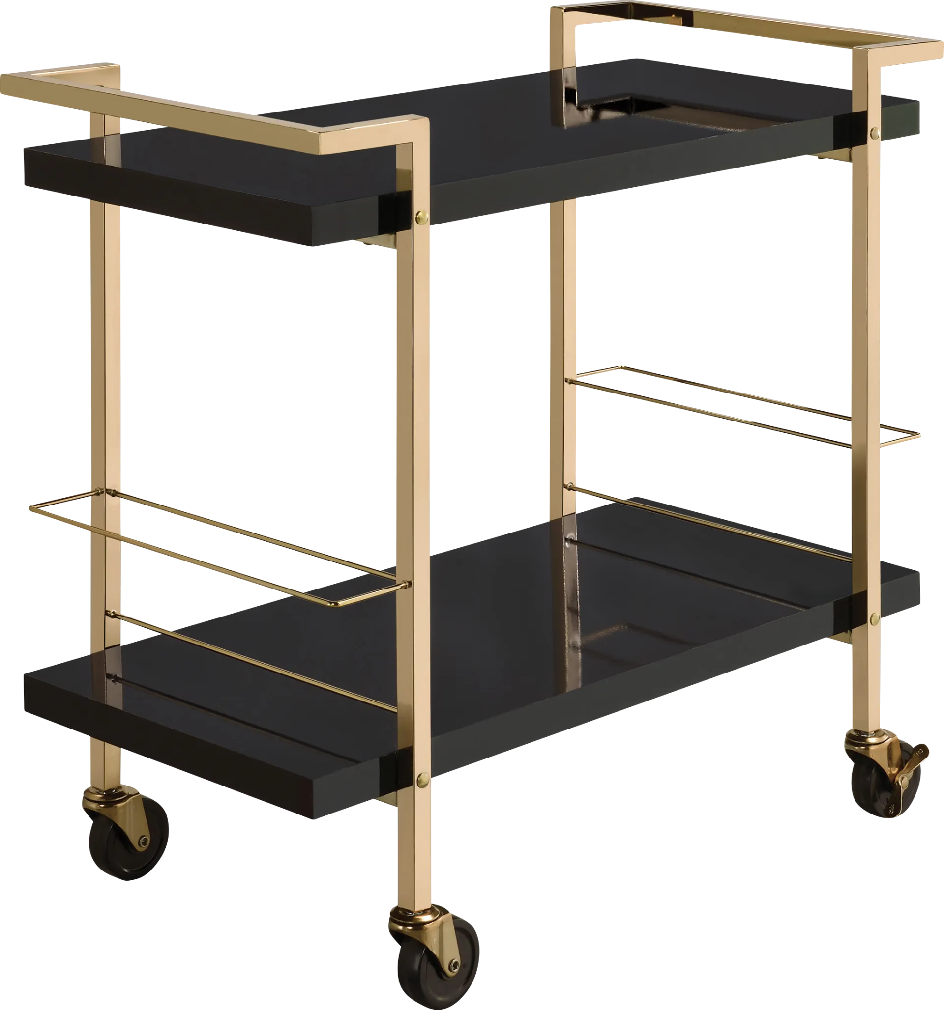 Baddsley Black Bar Cart - Image 1