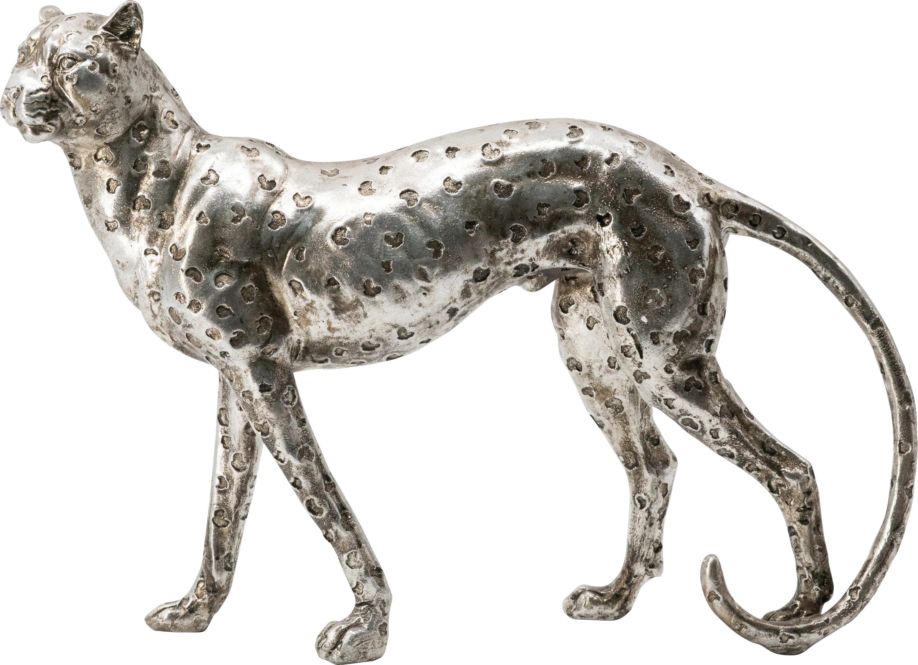 Bartoni Silver Leopard Statue - Thumbnail - Image 1