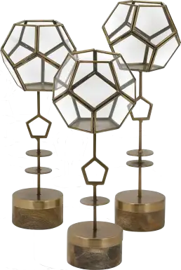 Cadzand Brown Lantern, Set of 3