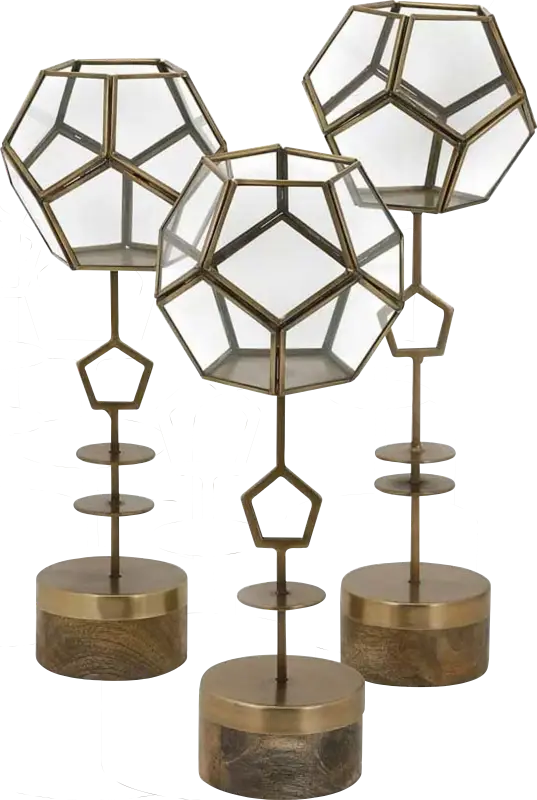 Cadzand Brown Lantern, Set of 3
