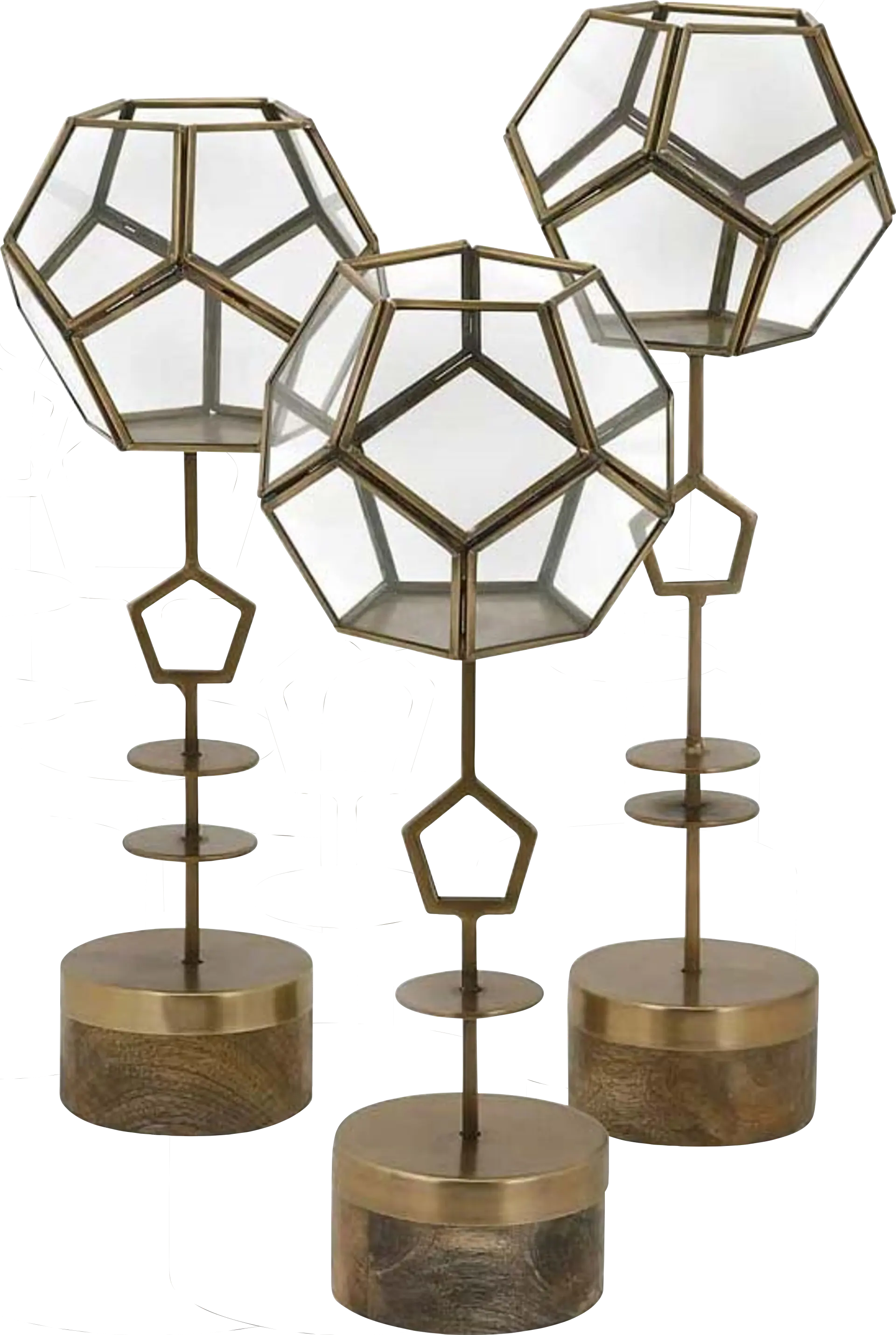 Cadzand Brown Lantern, Set of 3