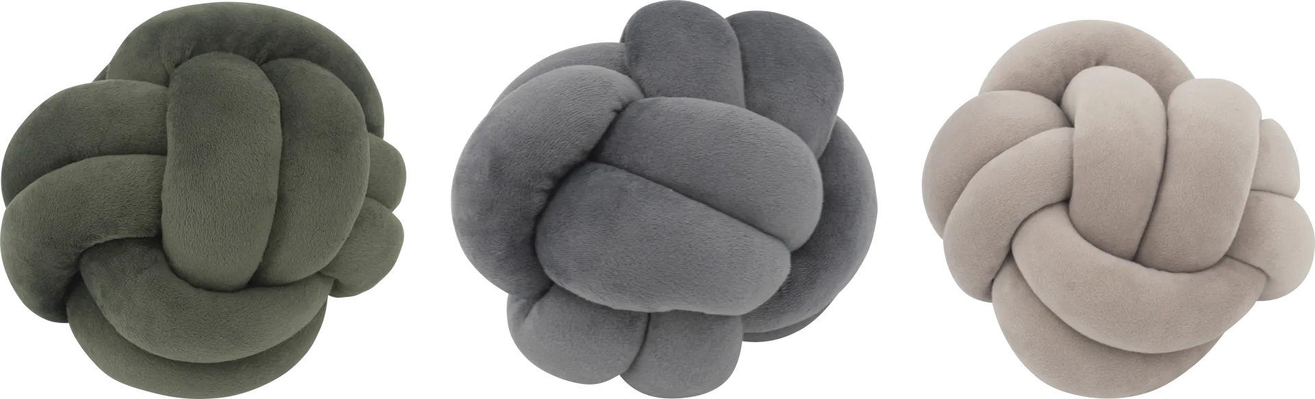 Jahrom Gray Knots, Set of 3