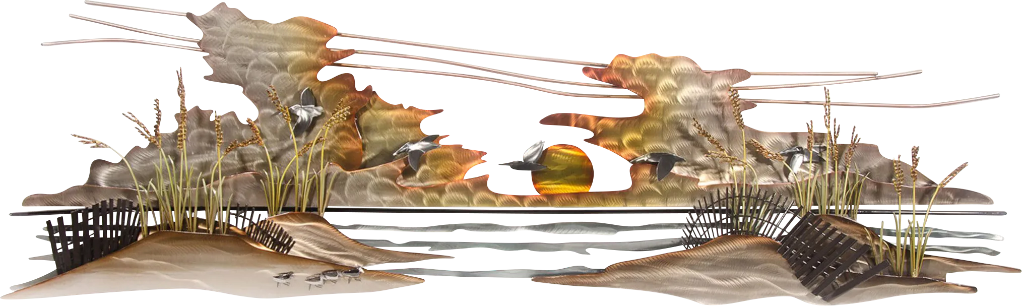 Ellisville Harbor Bronze Indoor/Outdoor Wall Art - Thumbnail - Image 1