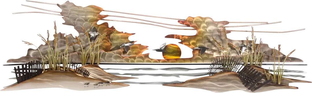 Ellisville Harbor Bronze Indoor/Outdoor Wall Art