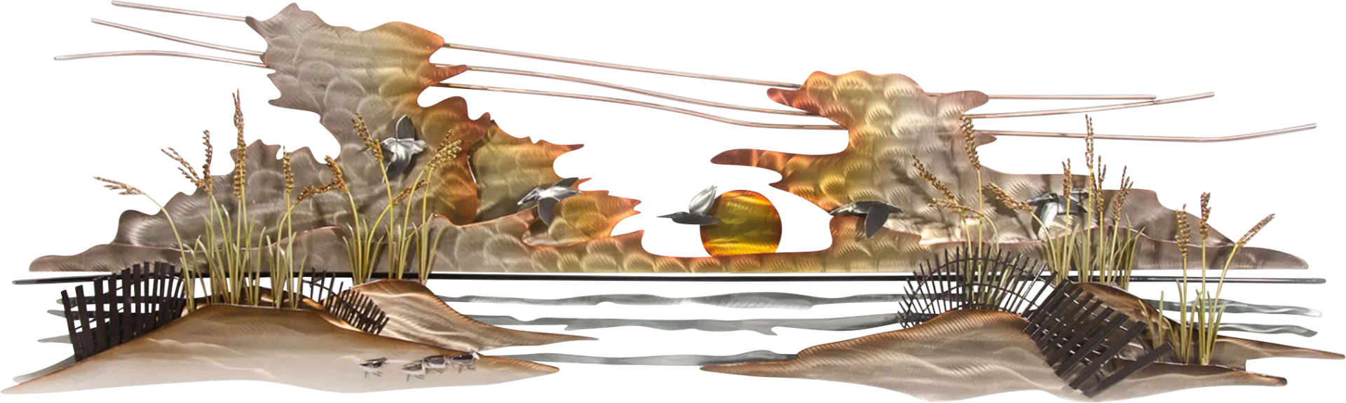 Ellisville Harbor Bronze Indoor/Outdoor Wall Art - Image 1