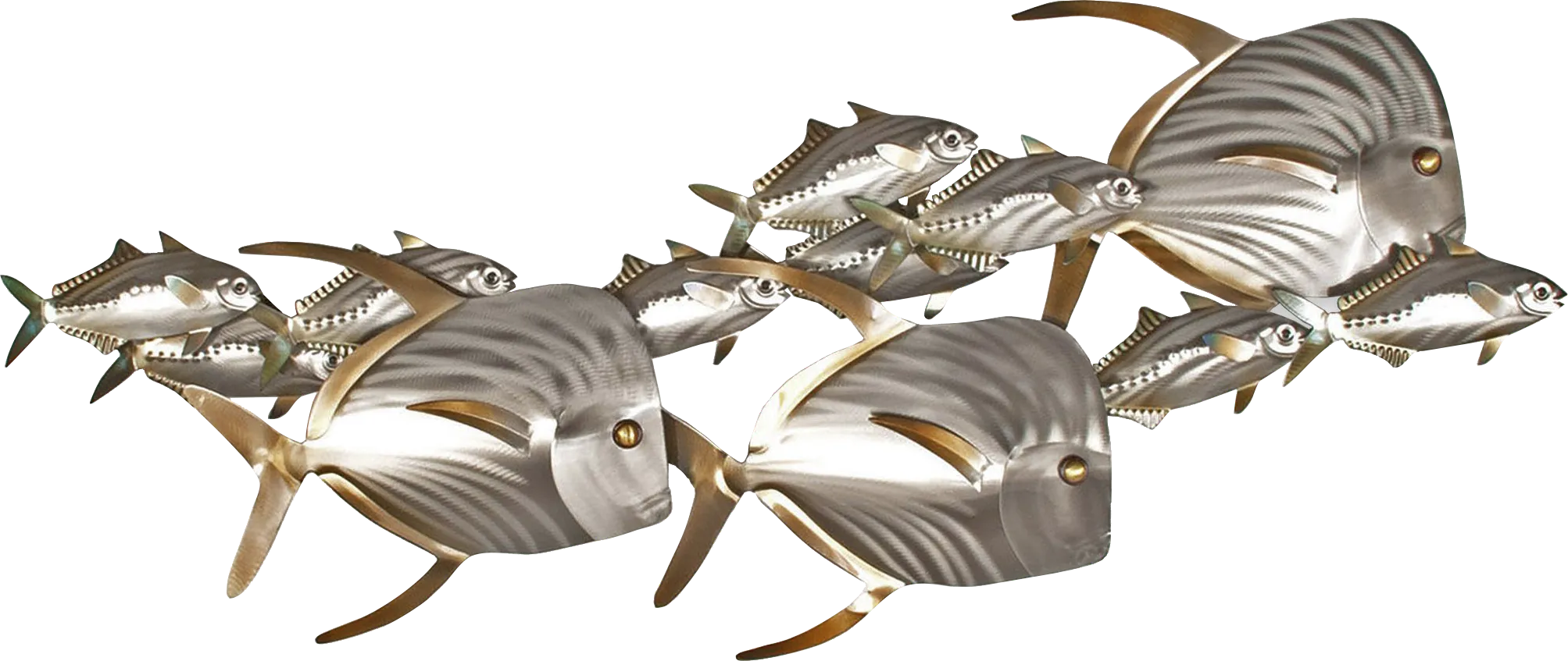 Lookdowns and Sardine Silver Outdoor Wall Art - Thumbnail - Image 1