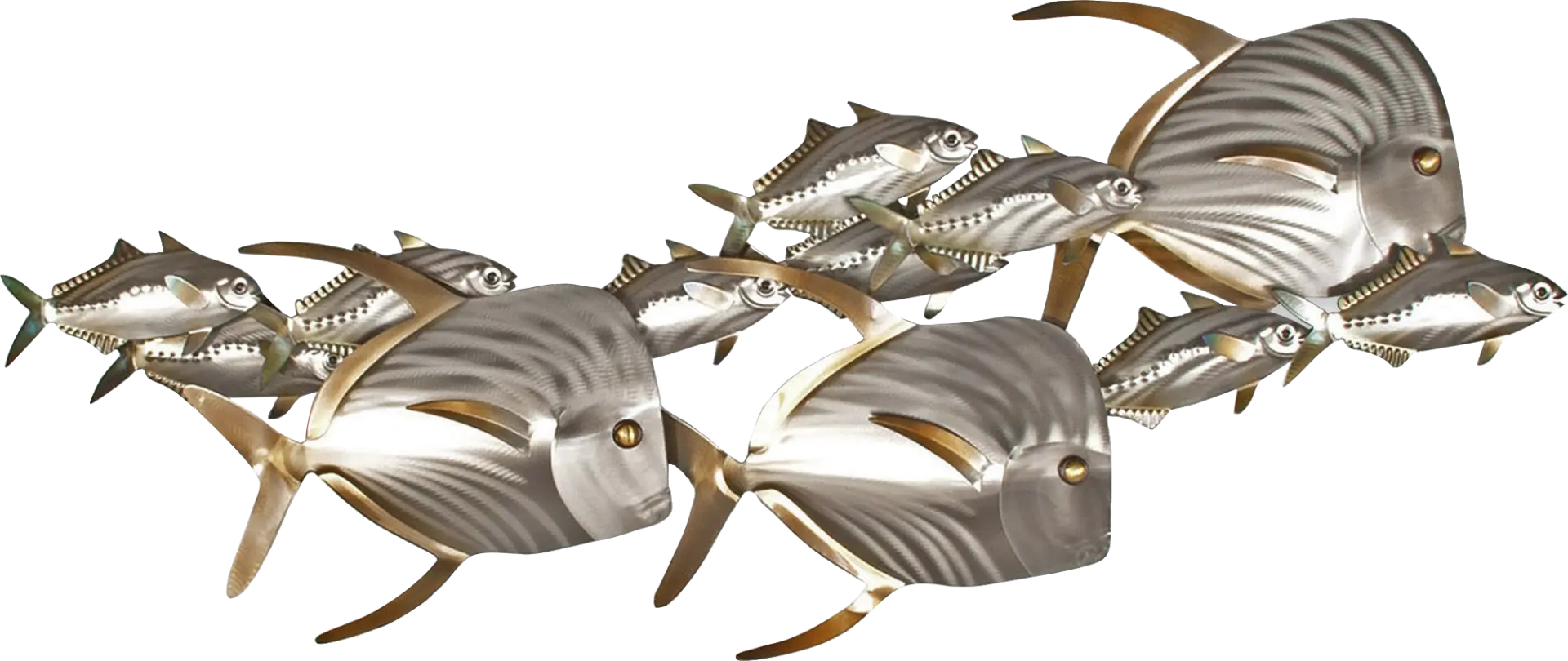 Lookdowns and Sardine Silver Outdoor Wall Art